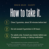 Brain Bear® Sleep State — Sleepy Gummies (60 Gummies)