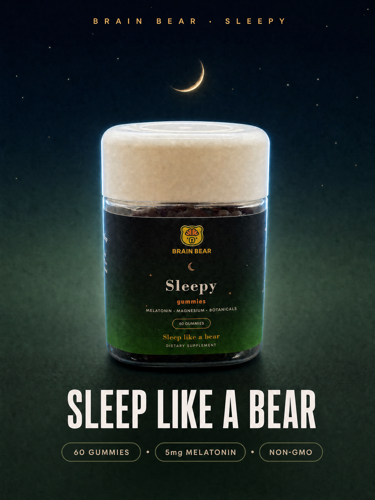 Brain Bear® Sleep State — Sleepy Gummies (60 Gummies)
